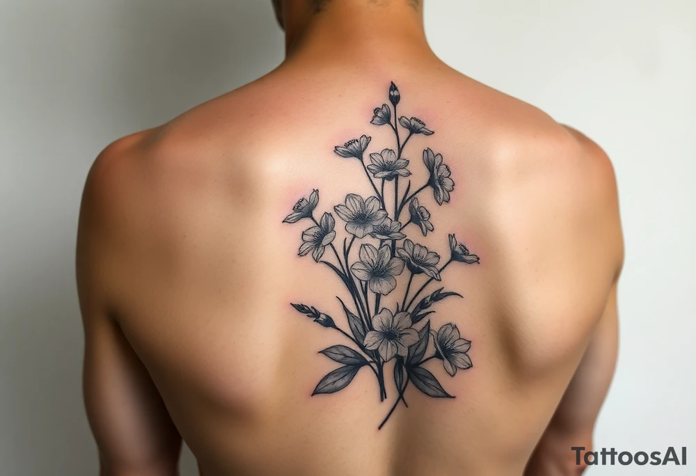 Matchbook with pussywillows on the front like old fine china patterns tattoo idea