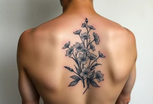 Matchbook with pussywillows on the front like old fine china patterns tattoo idea