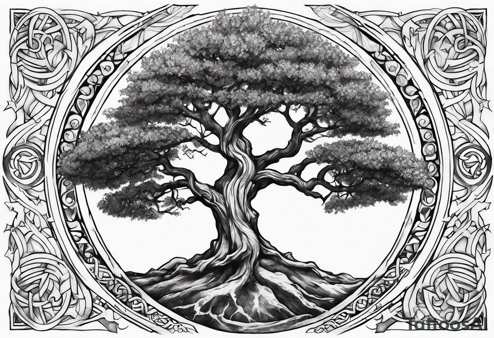 Tree of life Norse gods tattoo idea