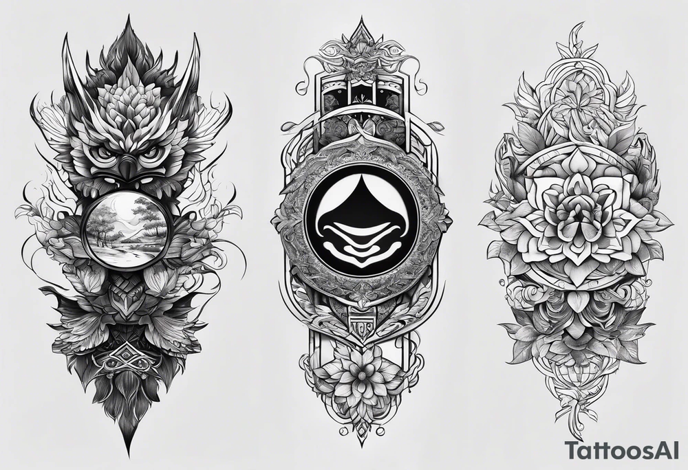 back side of the forearm tattoo idea