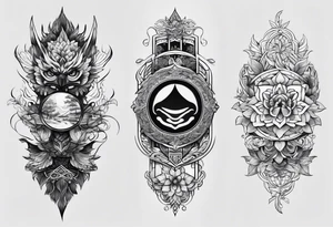 back side of the forearm tattoo idea