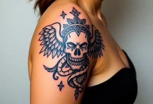 uma tatuagem que expresse a filosofia do bem e do mal tattoo idea