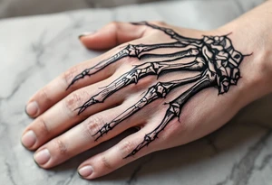 Skeleton hand tattoo tattoo idea