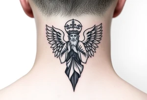 Russian orthodox angel tattoo idea