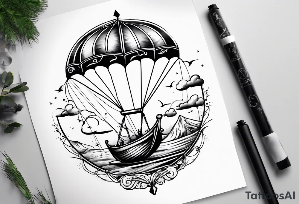 Go Fly A Kite spelled out in string tattoo idea