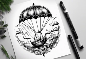 Go Fly A Kite spelled out in string tattoo idea