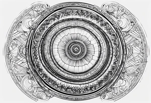 written Fibonacci sequence with numbers tattoo idea