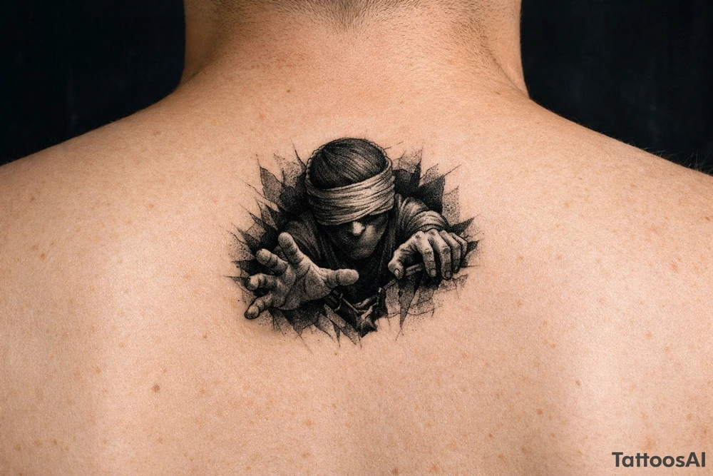 Reaching out for help in silence tattoo idea