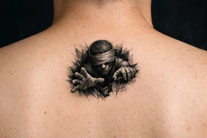 Reaching out for help in silence tattoo idea