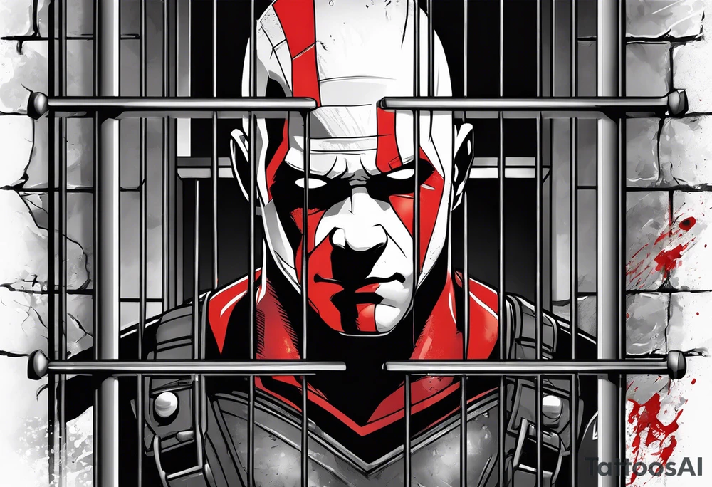 Wade wilson jail tattoo idea