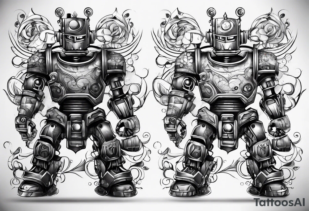 Robot tattoo idea