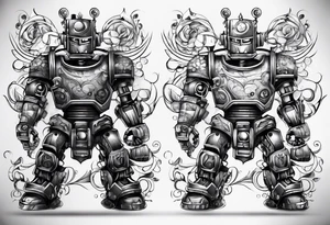 Robot tattoo idea