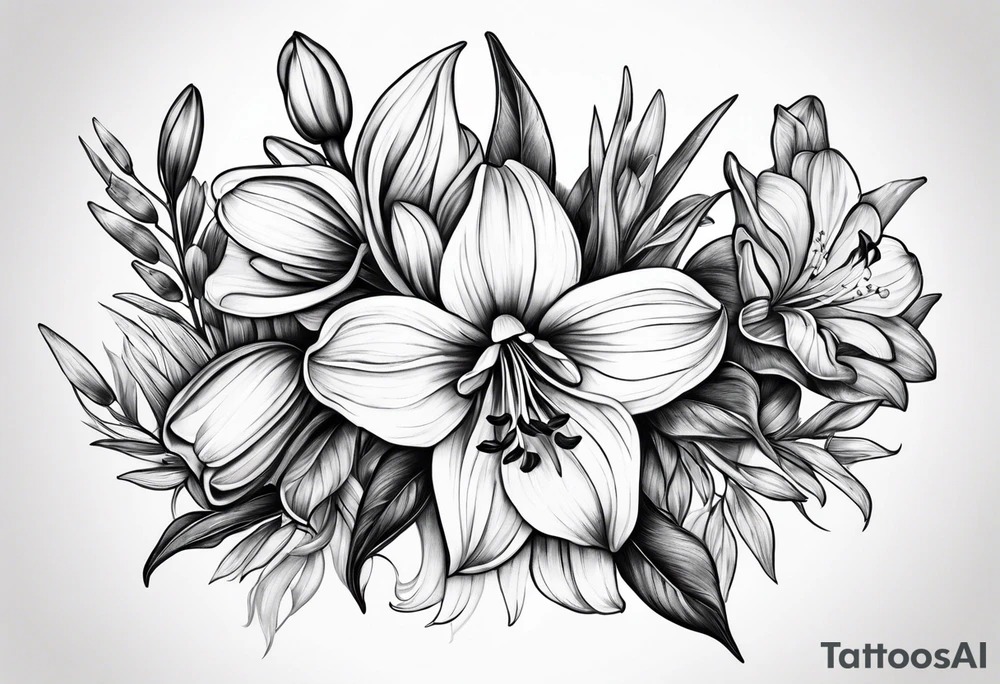 Native bluebell tattoo idea