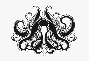a tentacle shadow monster tattoo idea