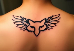 Fox company racing fox logo 
The original
Wrapped in angel wings tattoo idea