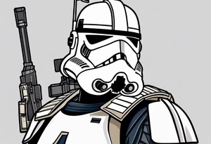 Star Wars, Captain Rex, Pistols drawn, tattoo idea