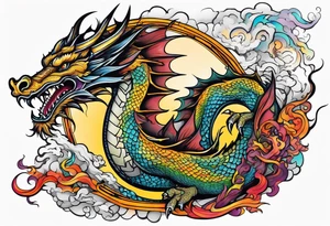 Flying Dragon tattoo idea