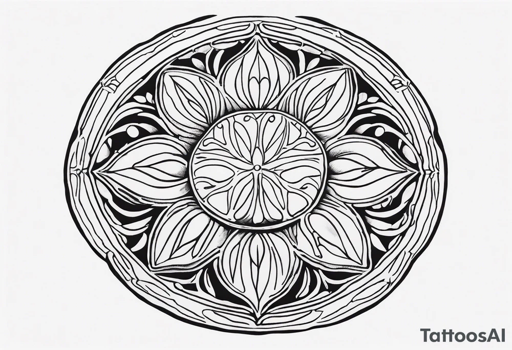 sand dollar tattoo idea