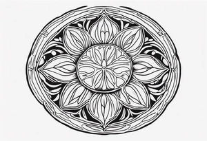 sand dollar tattoo idea