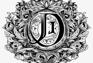 Initials J A.R R tattoo idea