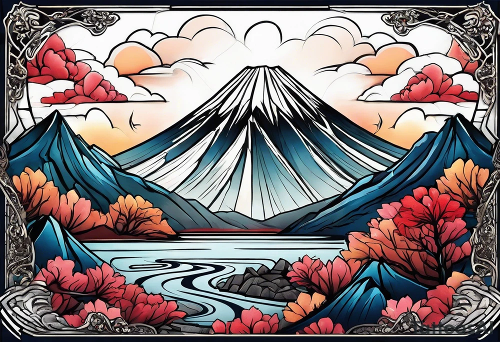 Volcán tattoo idea