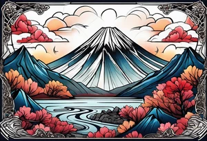 Volcán tattoo idea