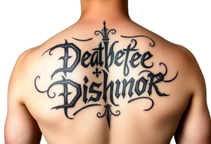 Calligraphy cholo writing death before dishonor tattoo idea