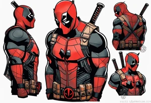 Wade wilson jail tattoo idea