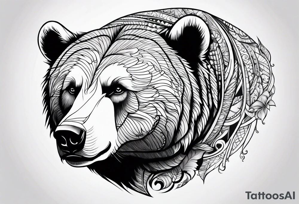 white bear tattoo idea
