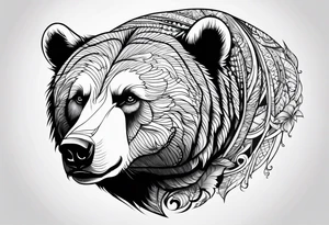 white bear tattoo idea