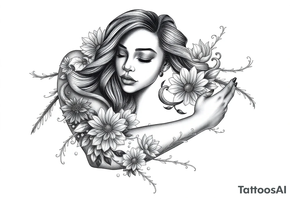 Black woman, survival, blessed tattoo idea