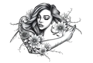 Black woman, survival, blessed tattoo idea