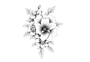 floral sleeve tattoo tattoo idea