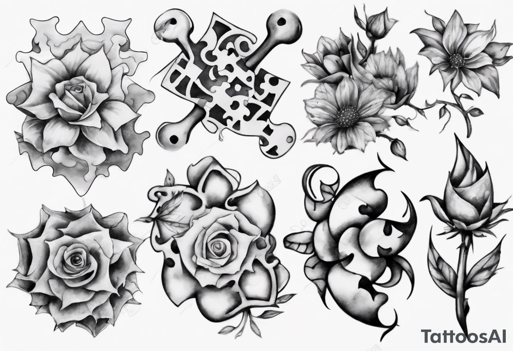 jigsaw puzzle tattoo idea