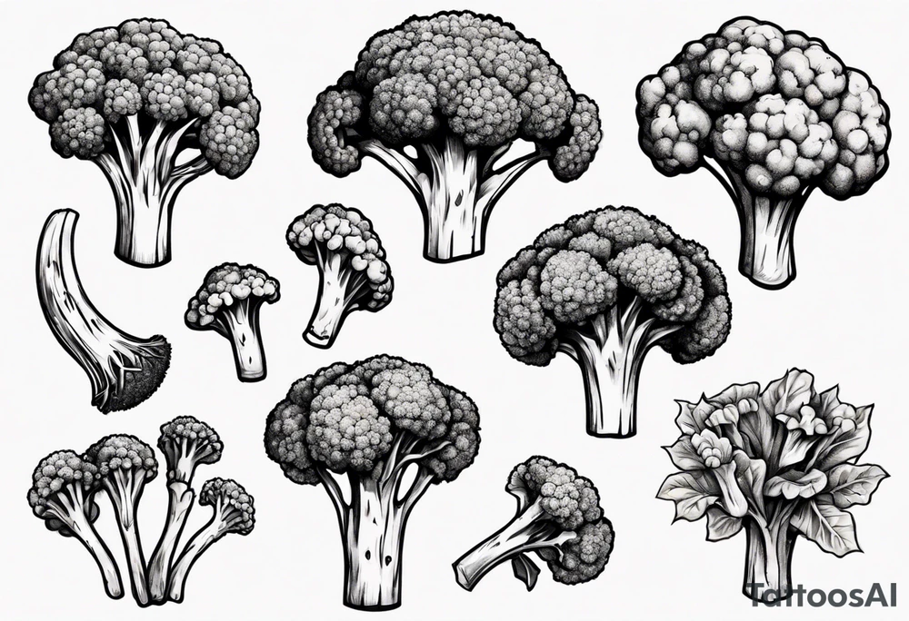 broccoli tattoo idea