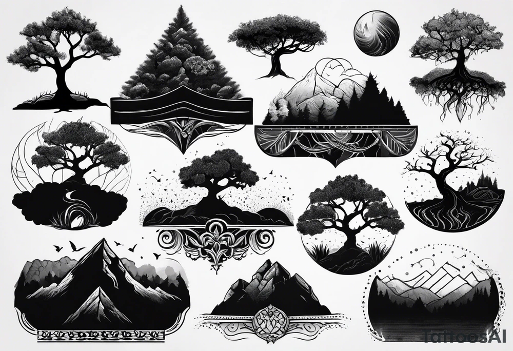 Small tree tattoo idea