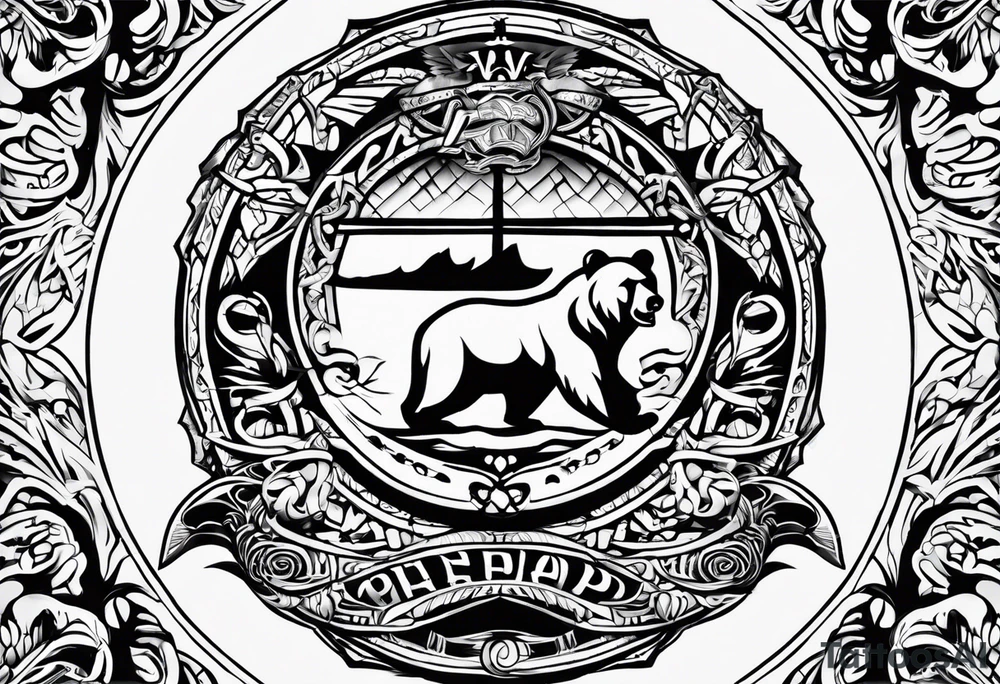 bearpaw half sleeve tattoo idea