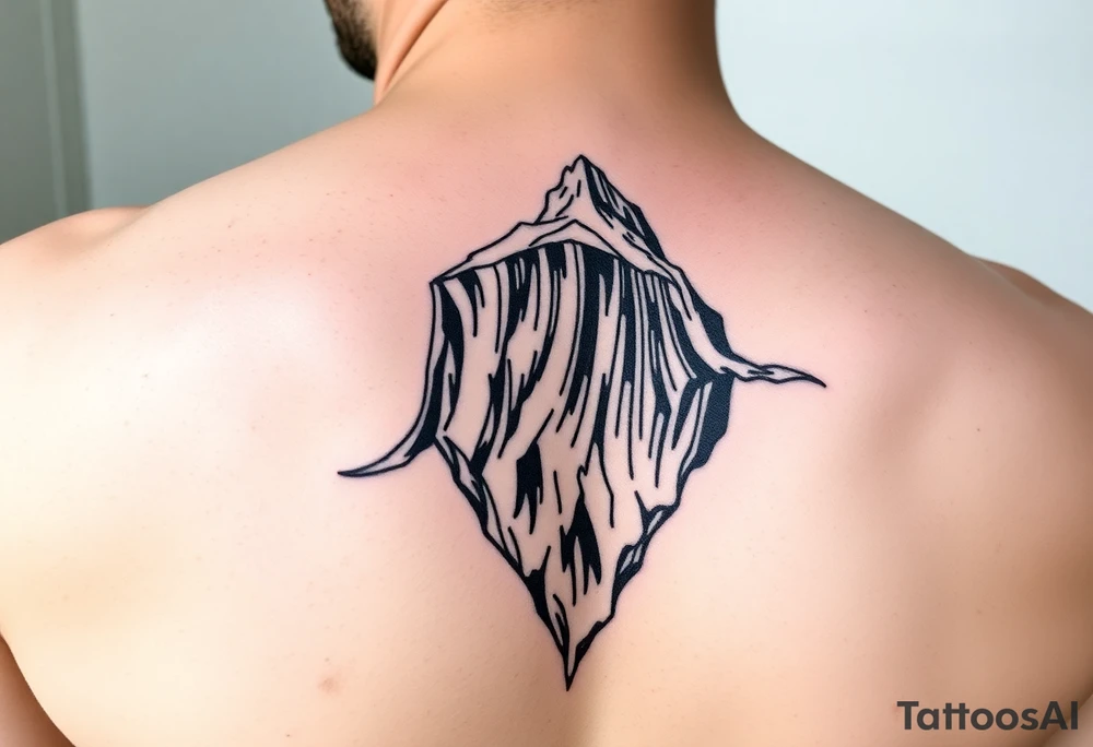titanic hitting iceberg tattoo idea