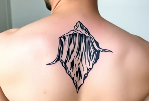 titanic hitting iceberg tattoo idea
