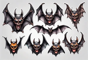 bat tattoo idea