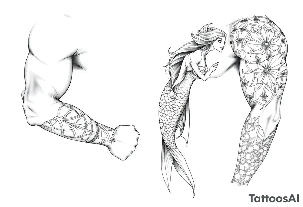 mermaid tattoo tattoo idea