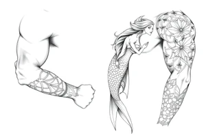 mermaid tattoo tattoo idea