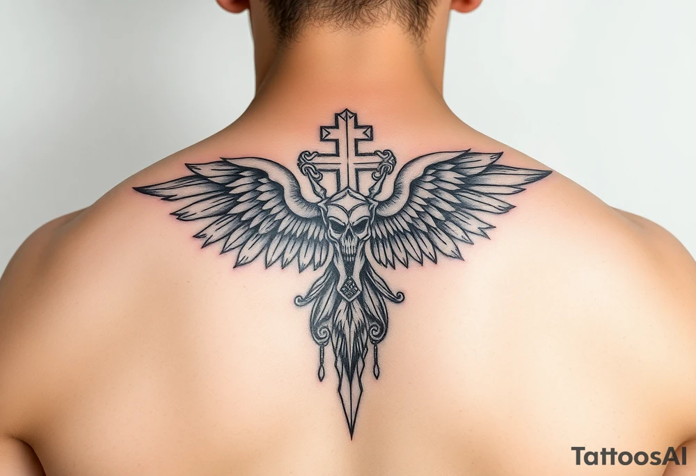 Religious Chicano tattoo idea