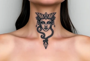 Small Medusa tattoo idea