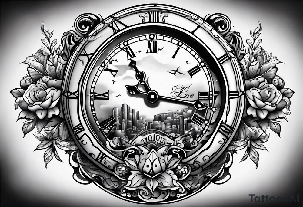 Time is money tattoo idea