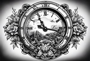 Time is money tattoo idea