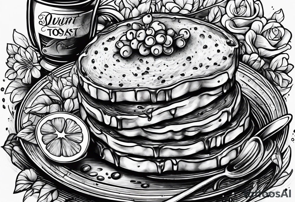 Burnt toast tattoo idea