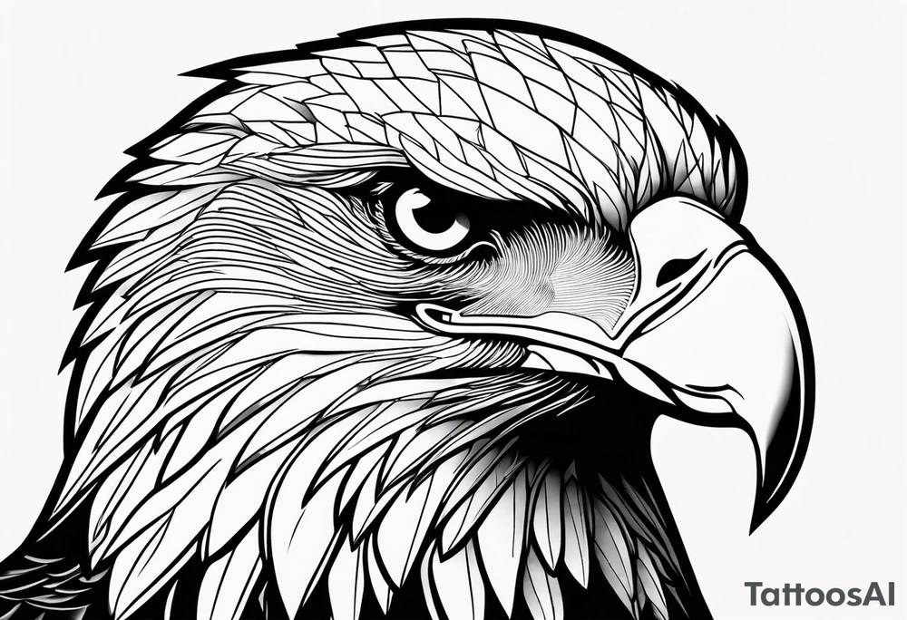 Powerful majestic eagle tattoo idea