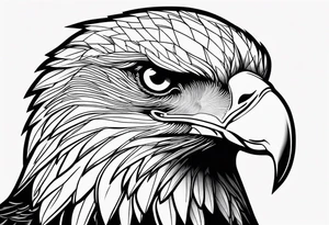 Powerful majestic eagle tattoo idea