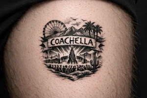 Coachella music festival tattoo idea